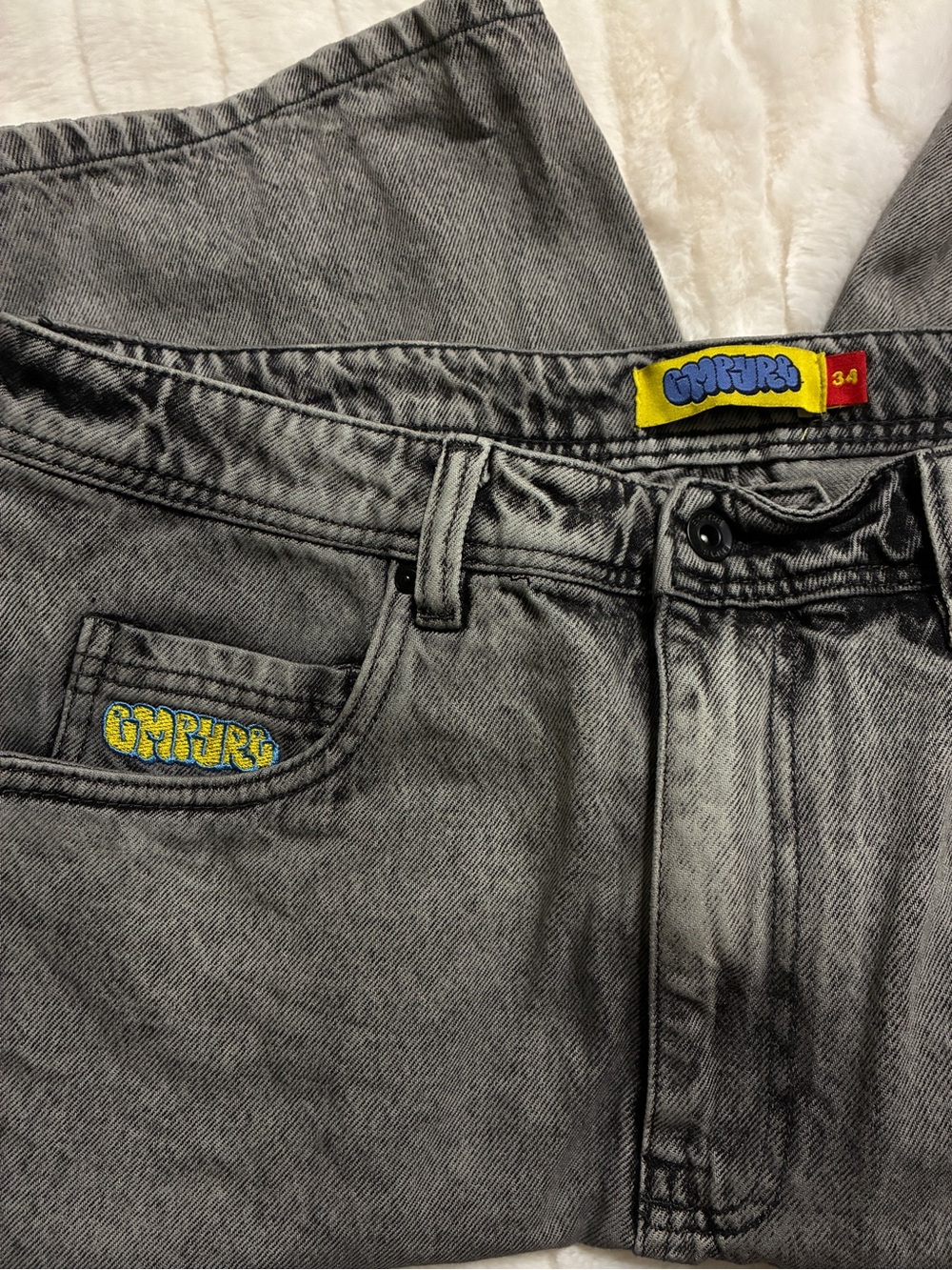 Empyre Gray Washed Jean Shorts